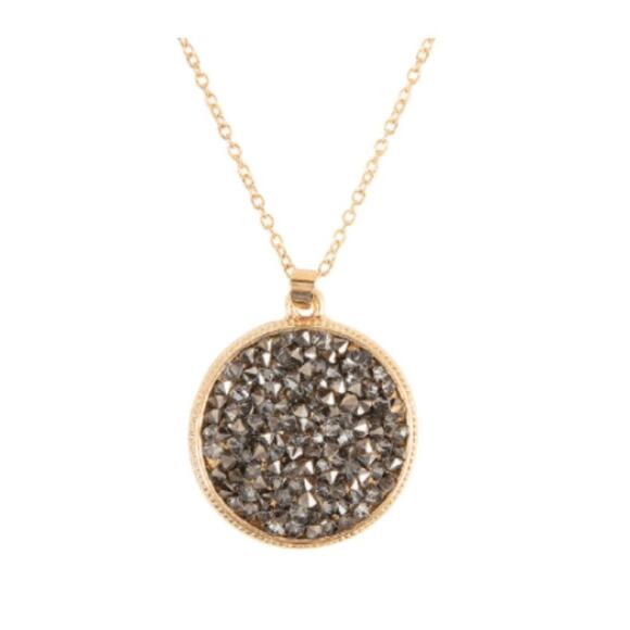 NORDSTROM REVOLVE Gold Circle Medallion Pendant Long Layering Necklace Jewelry - Picture 6 of 7